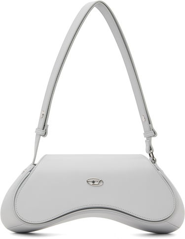 Taška cez rameno Diesel Play Curved Crossbody Bag Šedá | X10221 PR227, 0