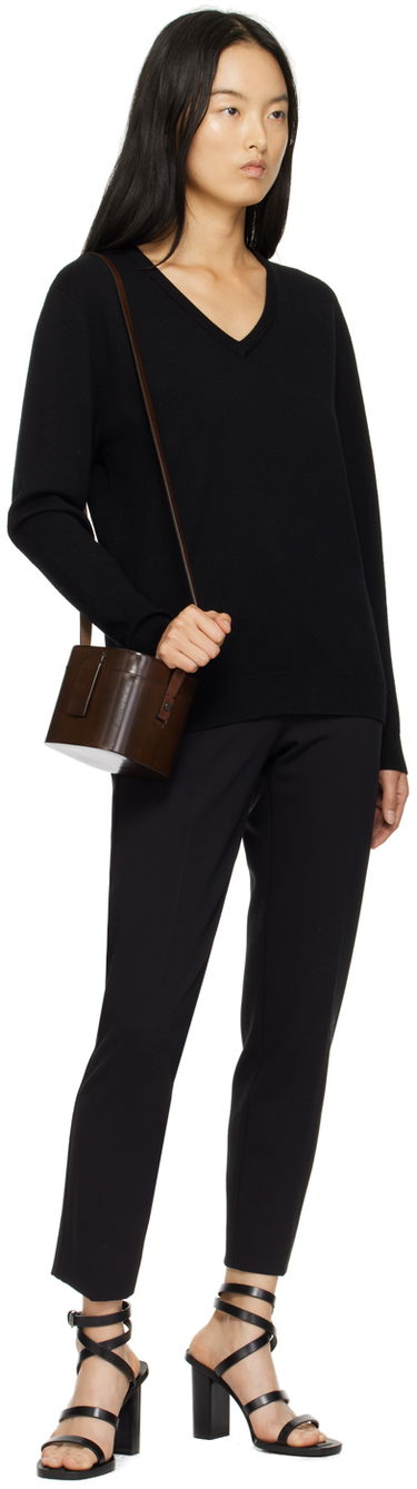Taška cez rameno Max Mara Leather Shoulder Bag Hnedá | 2414511063600001, 3