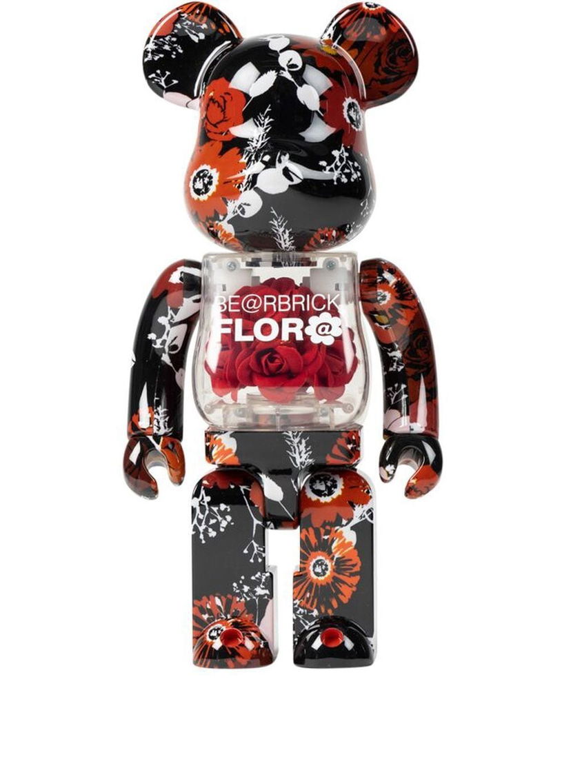 Zberateľské Medicom Toy Mames Flor@ BE@RBRICK 400% figure - Red Čierna | MEDI008619435378