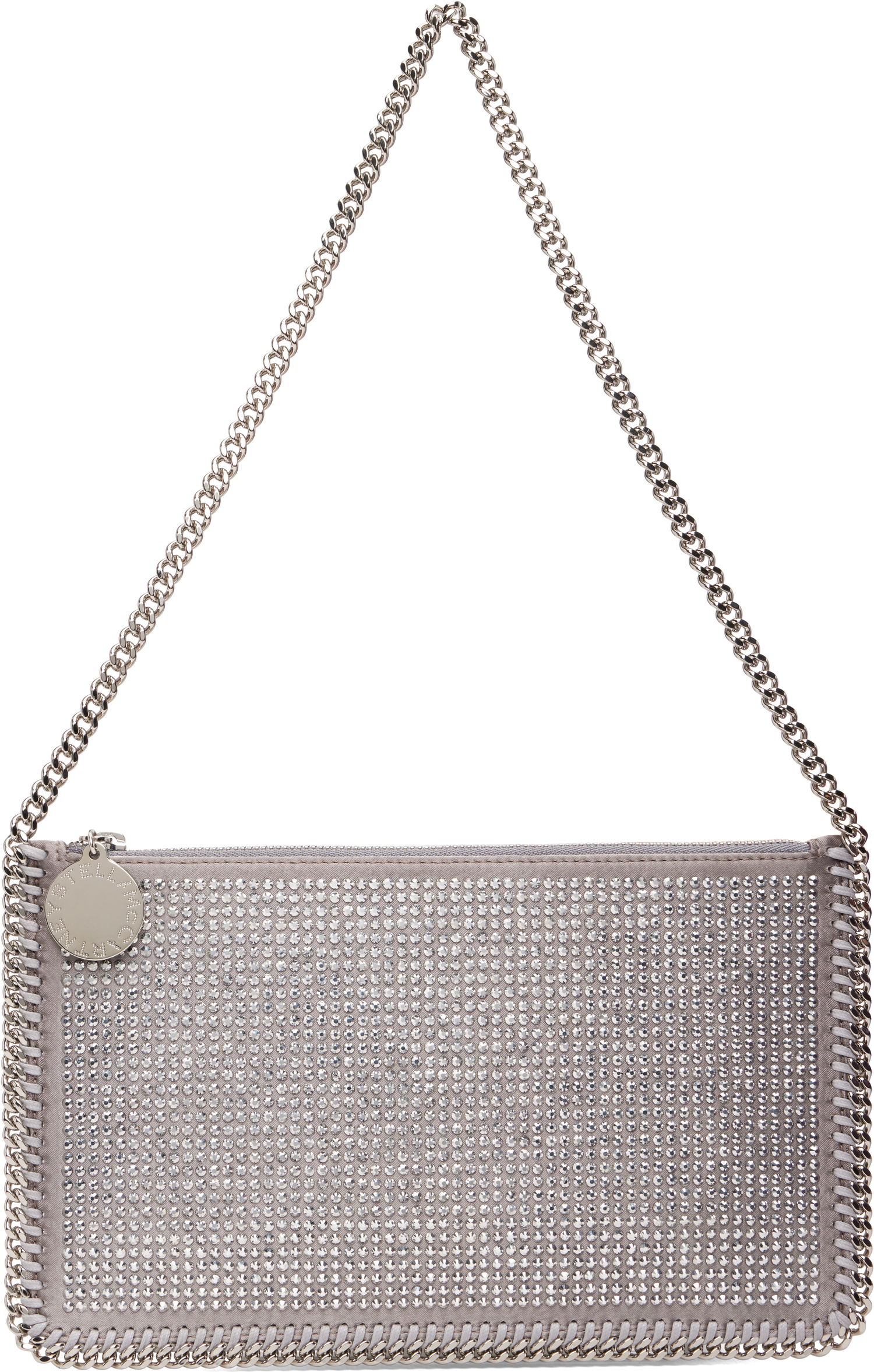 Taška cez rameno Stella McCartney Stella McCartney Falabella Crystal Pochette Shoulder Bag Metalická | 7P0076WP0635, 0