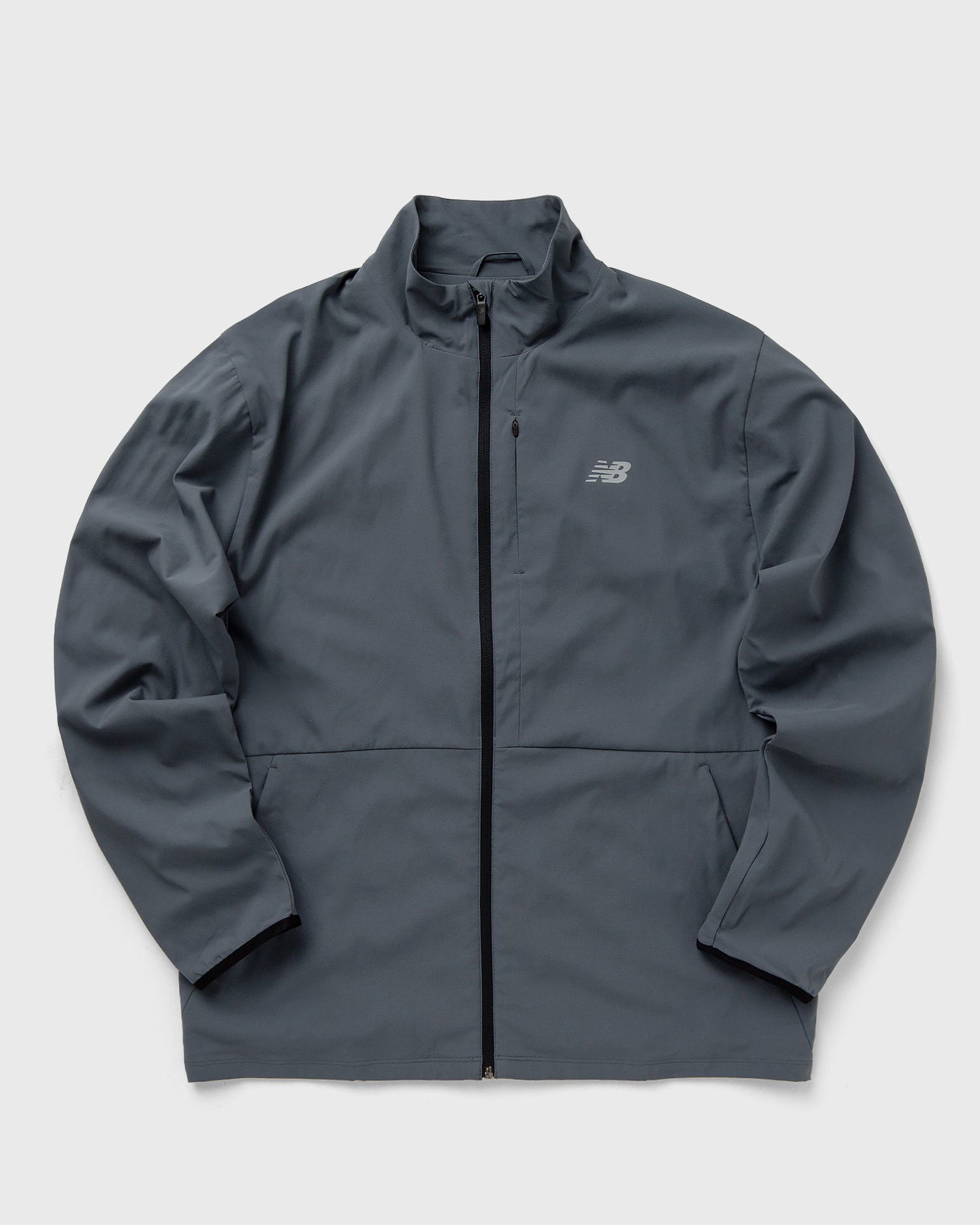Vetrovka New Balance Athletics Stretch Woven Jacket Šedá | MJ41062-GT, 0