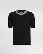 Dolce & Gabbana Crystal Embellished Crewneck Sweater