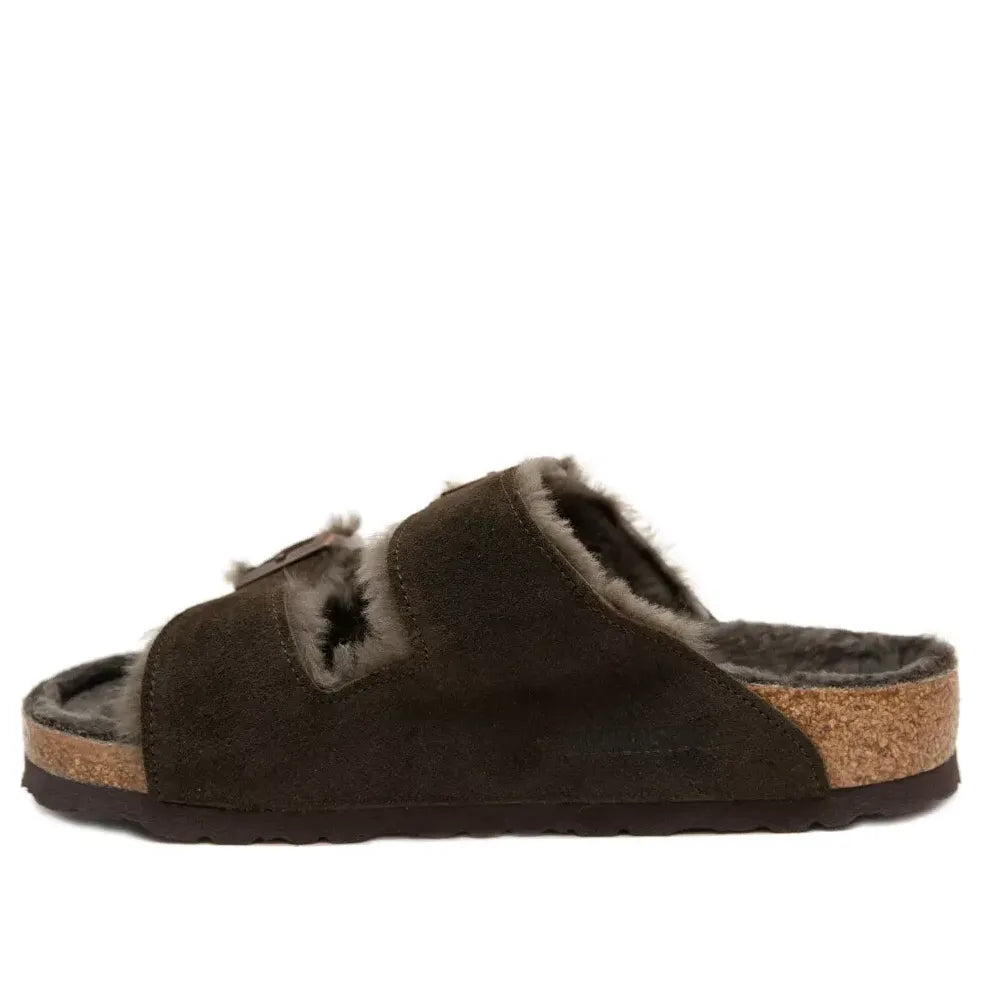 Tenisky a topánky Birkenstock Birkenstock Arizona Shearling Suede Narrow Fit Sandals Hnedá | 1020528, 0