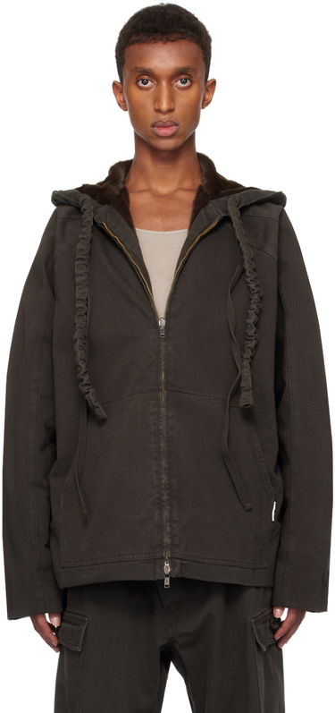 Bunda Ottolinger Ottolinger Furry Reversible Denim Jacket Hnedá | 1090601521, 0