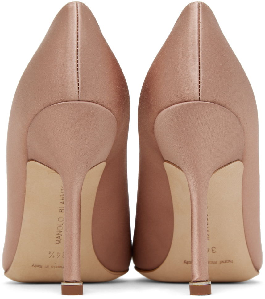 Šperky Manolo Blahnik Manolo Blahnik Hangisi Satin Pumps Ružová | 9XX-0669, 1