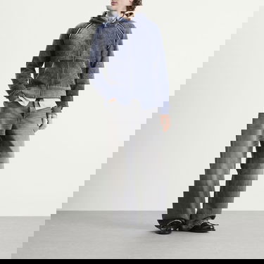 Mikina Acne Studios Kupiter Knitted Hoodie Modrá | B60386-885, 4