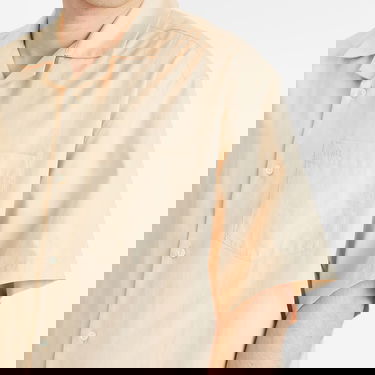 Košeľa AMI AMI Paris Men's Short Sleeve Boxy Shirt Béžová | HSH236-CO0099-725, 5