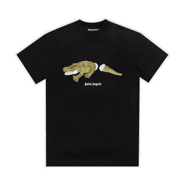 Tričko Palm Angels Croco Classic Tee Čierna | PMAA001C99JER0021055, 0