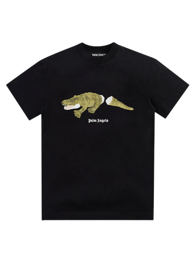 Tričko Palm Angels Croco Classic Tee Čierna | PMAA001C99JER0021055