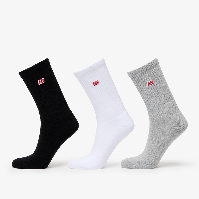 Ponožky New Balance Nb Patch Logo Crew Socks 3-Pack Multicolor Rôznofarebný | LAS33763WM