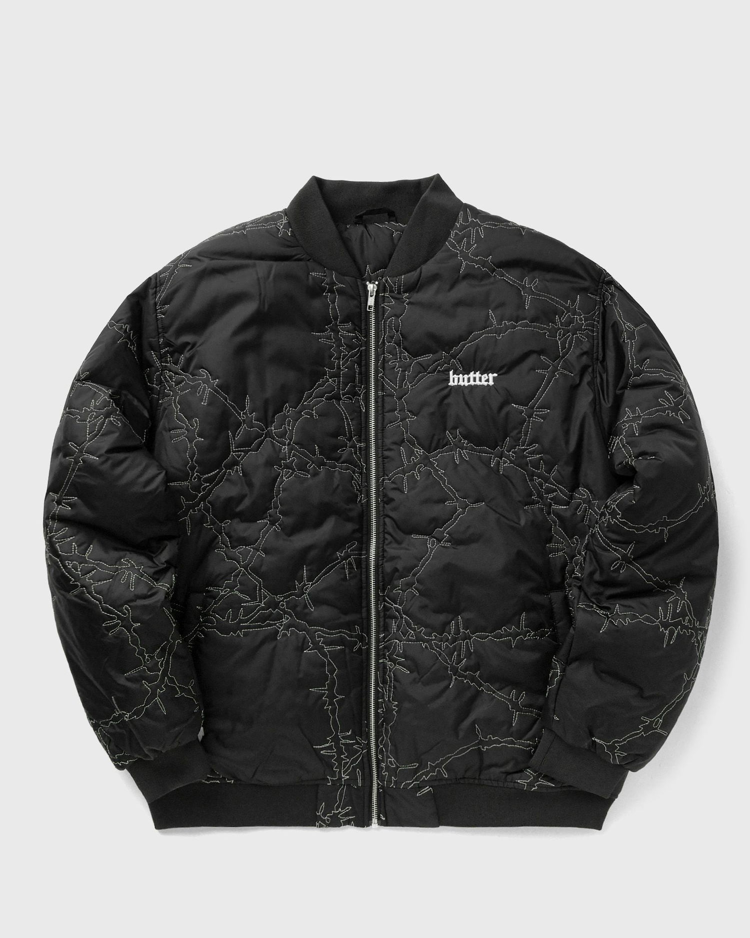 Bomber bunda Butter Goods Barbed Wire Bomber Jacket Čierna | P23992, 0