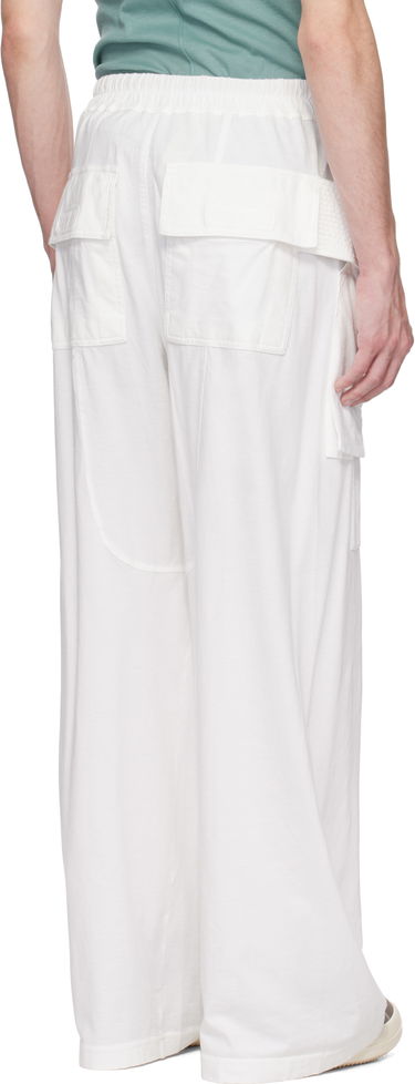 Cargo nohavice Rick Owens Rick Owens DRKSHDW Hollywood Creatch Wide Cargo Pants Biela | DU01E3394 RN, 2