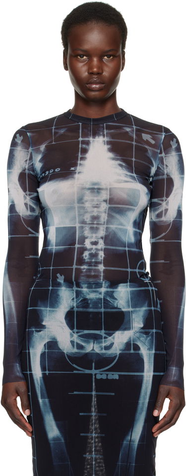 Šaty Jean Paul Gaultier Jean Paul Gaultier 'The Squeletor' Mesh T-Shirt Čierna | 25/33-F-TO241-T580-005956, 0