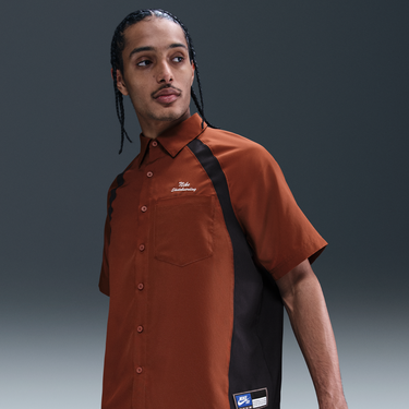 Košeľa Nike SB Nike SB Dri-FIT Woven Bowling Short Sleeve Shirt Hnedá | HJ2958-245, 0