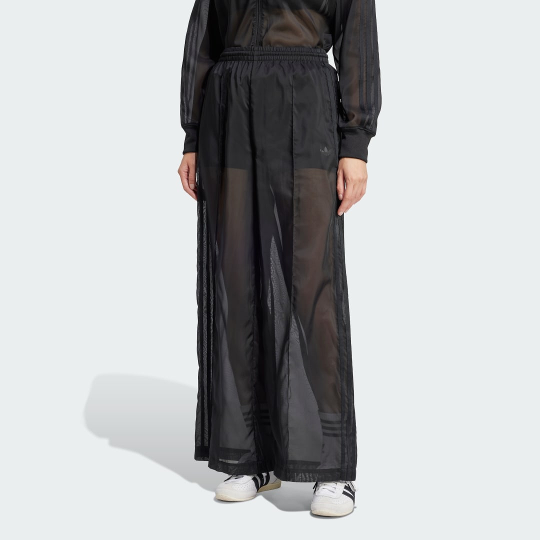Nohavice adidas Performance Adicolor Sheer Wide Leg Pants Čierna | JN6124, 0