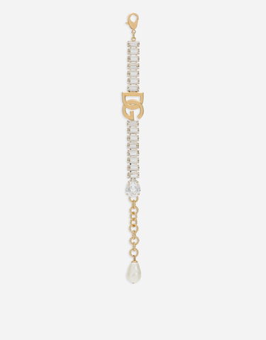 Náramok Dolce & Gabbana Dolce & Gabbana Gold-Tone Crystal & Faux Pearl Bracelet Metalická | WBO8S3W1111ZOO00, 1