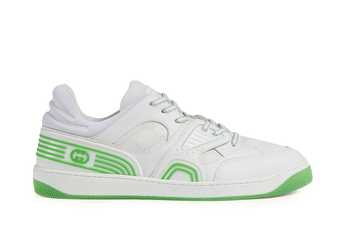 Tenisky a topánky Gucci Basket Low 'White Demetra Green' Biela | 698785 2SHG0 9089, 0