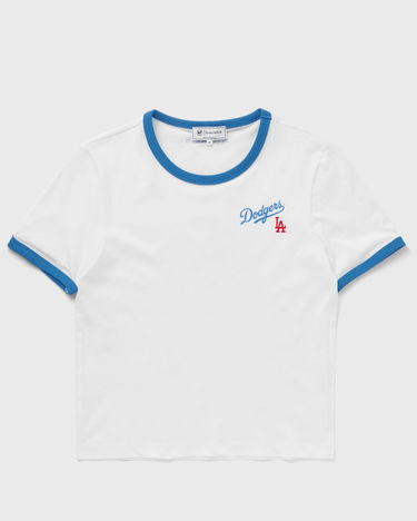 Tričko Sporty & Rich Dodgers Serif Ringer Crop T-Shirt Biela | TO073627666WH46, 0