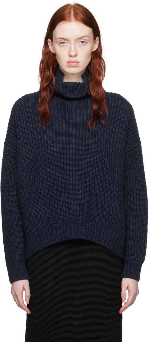 Sveter Anine Bing ANINE BING Sydney Turtleneck Sweater Navy | A-09-0102-420, 0