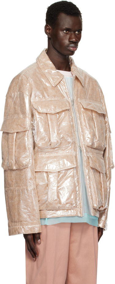 Bomber bunda Dries Van Noten Dries Van Noten Puffed Nylon Jacket Béžová | 251-020526-1257, 1