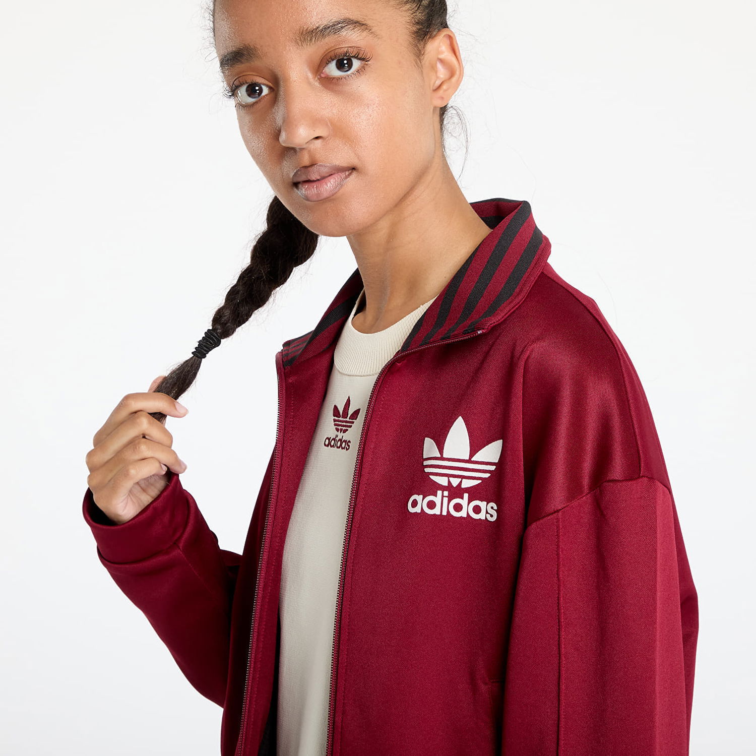 Mikina adidas Originals Wales Bonner x Track Top Core Burgundy Červená | JJ2933, 1