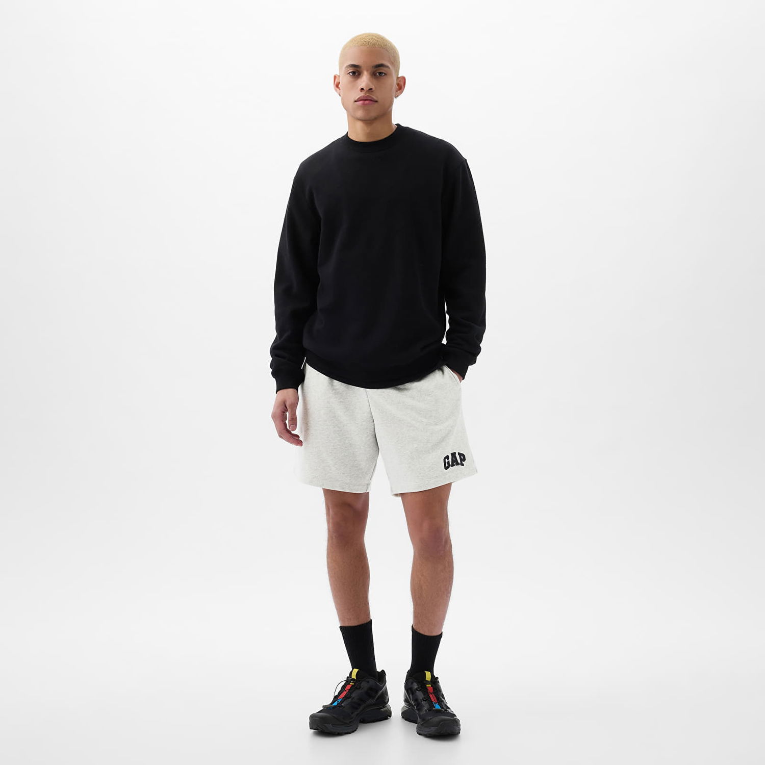 Šortky GAP French Terry Logo Shorts B08 Biela | 868464-02, 0