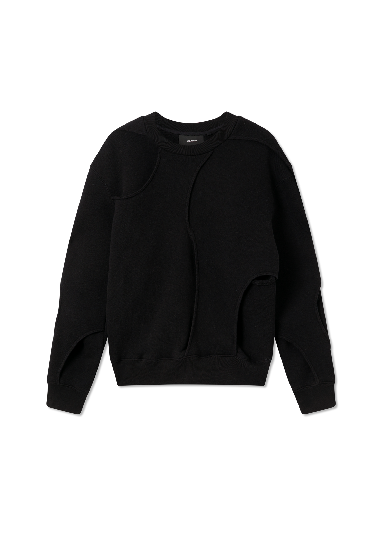 Mikina AXEL ARIGATO Linear Cut-out Sweatshirt Čierna | A3423002, 0