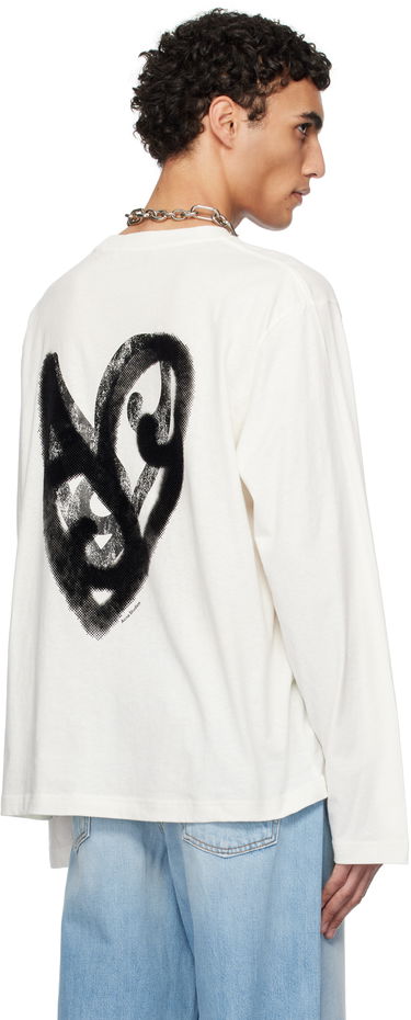 Tričko Acne Studios Acne Studios Logo Long Sleeve T-Shirt Biela | CL0338-, 2
