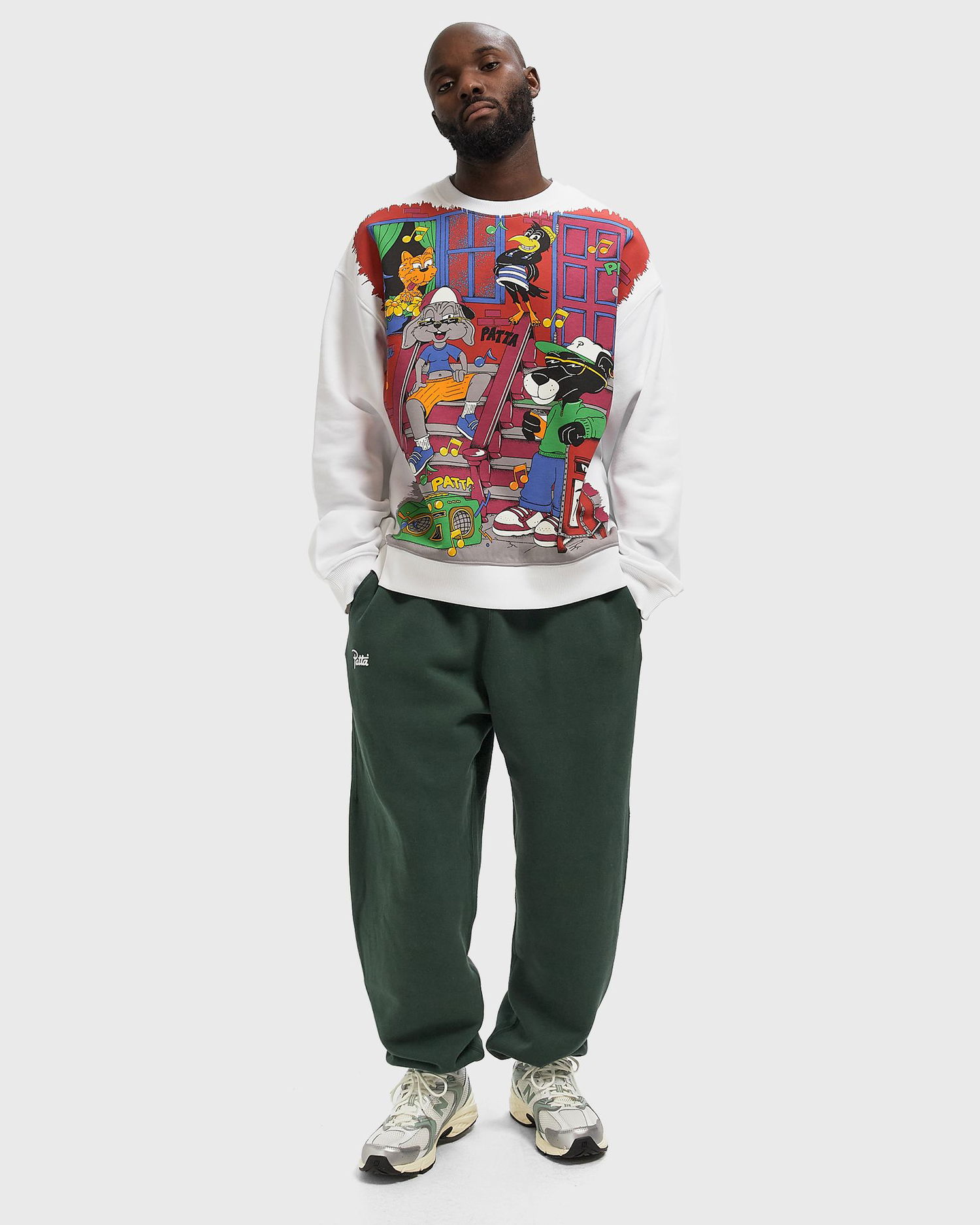 Tepláky Patta Classic Joggers Zelené | POC-AW25-2050-338-0020-201, 1
