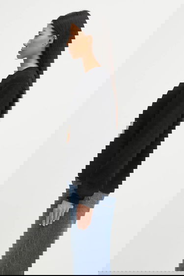 Sveter MAISON KITSUNÉ Dressed Fox Intarsia Wool Sweater Čierna | PW00812KH0002, 1