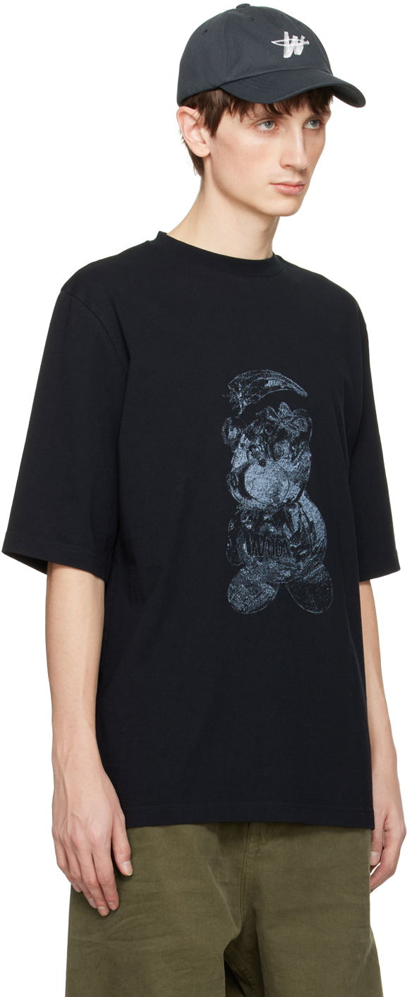 Tričko We11done We11done Overdyed Graphic T-Shirt Čierna | WD-TT0-24-725-U-BK, 1