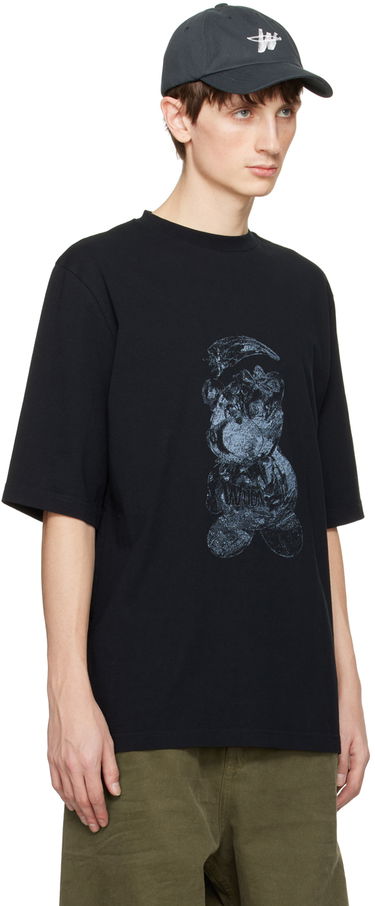 Tričko We11done We11done Overdyed Graphic T-Shirt Čierna | WD-TT0-24-725-U-BK, 1