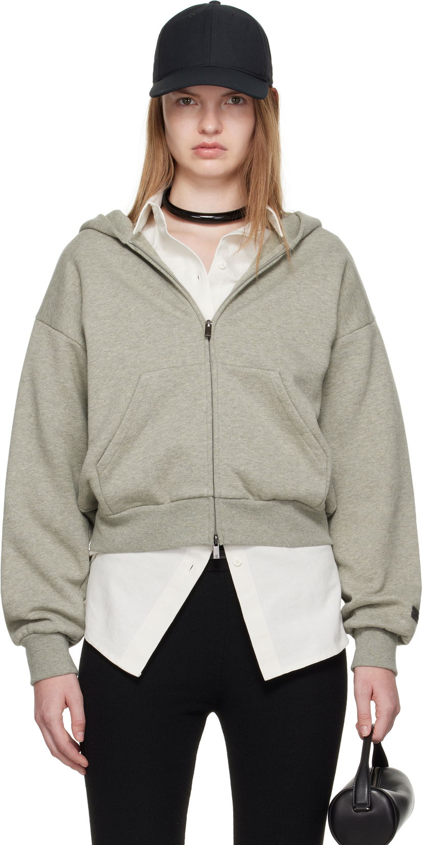 Mikina Fear of God ESSENTIALS Classic Fit Zip-Up Hoodie Šedá | 192SP255095FW