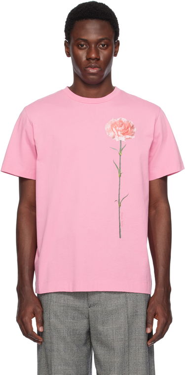 Tričko Simone Rocha Simone Rocha Carnation Print T-Shirt Ružová | 5195P32A-M 0569, 0