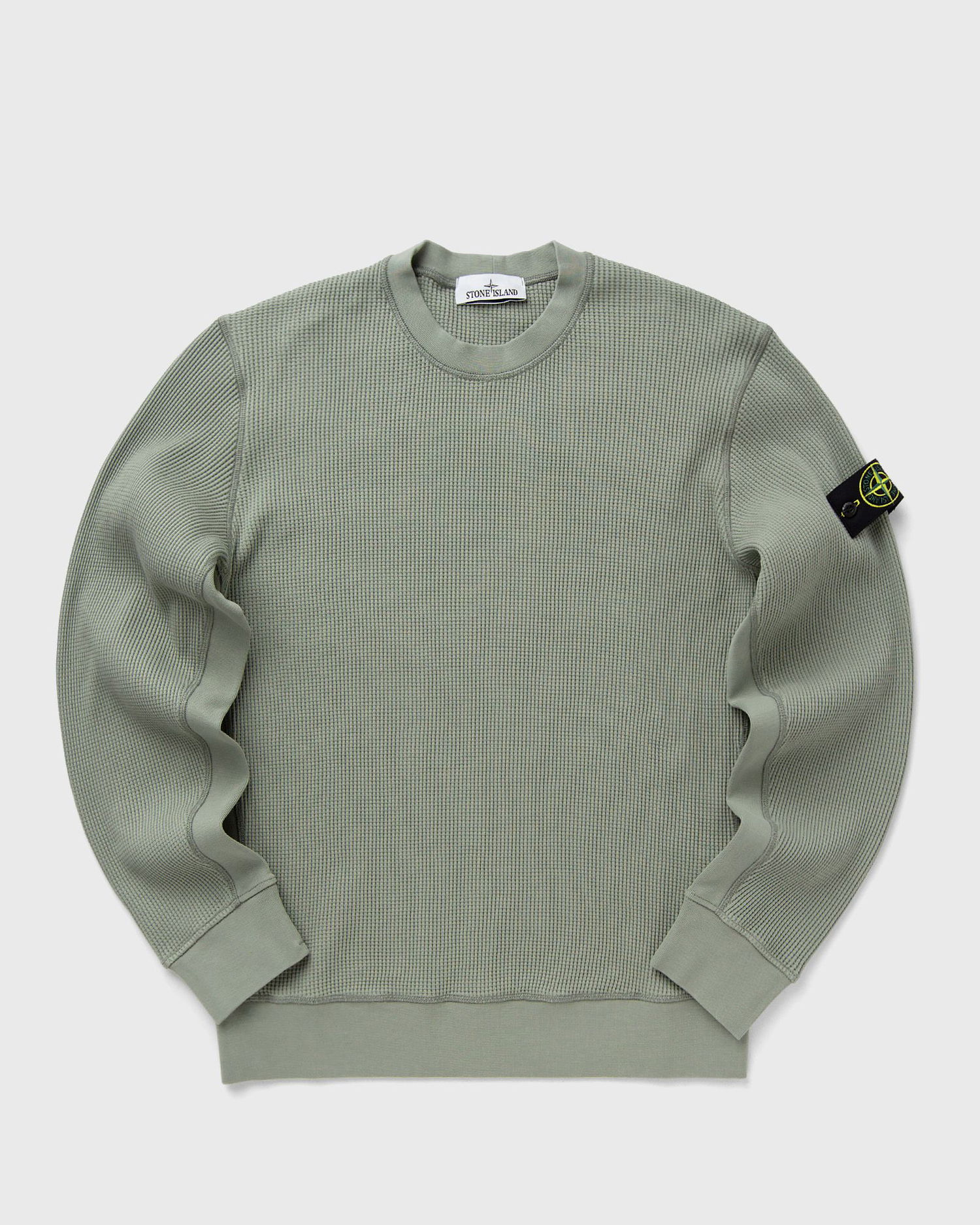 Mikina Stone Island Stone Island Waffle Fleece Crewneck Sweatshirt Zelené | K1S156100008S0044.V0055, 1