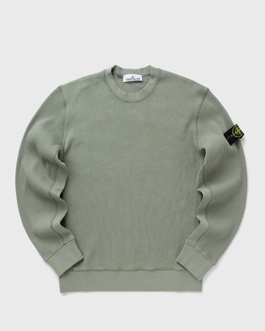 Mikina Stone Island Stone Island Waffle Fleece Crewneck Sweatshirt Zelené | K1S156100008S0044.V0055, 1