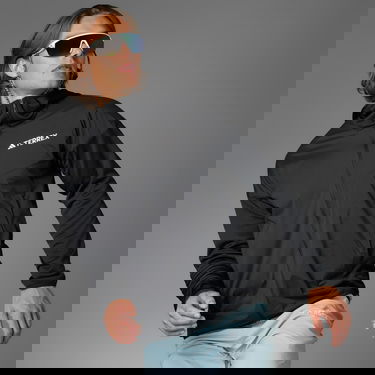 Mikina adidas Performance Terrex Xperior Climawarm+ Wind Light Fleece Hooded Jacket Čierna | JF1227, 0