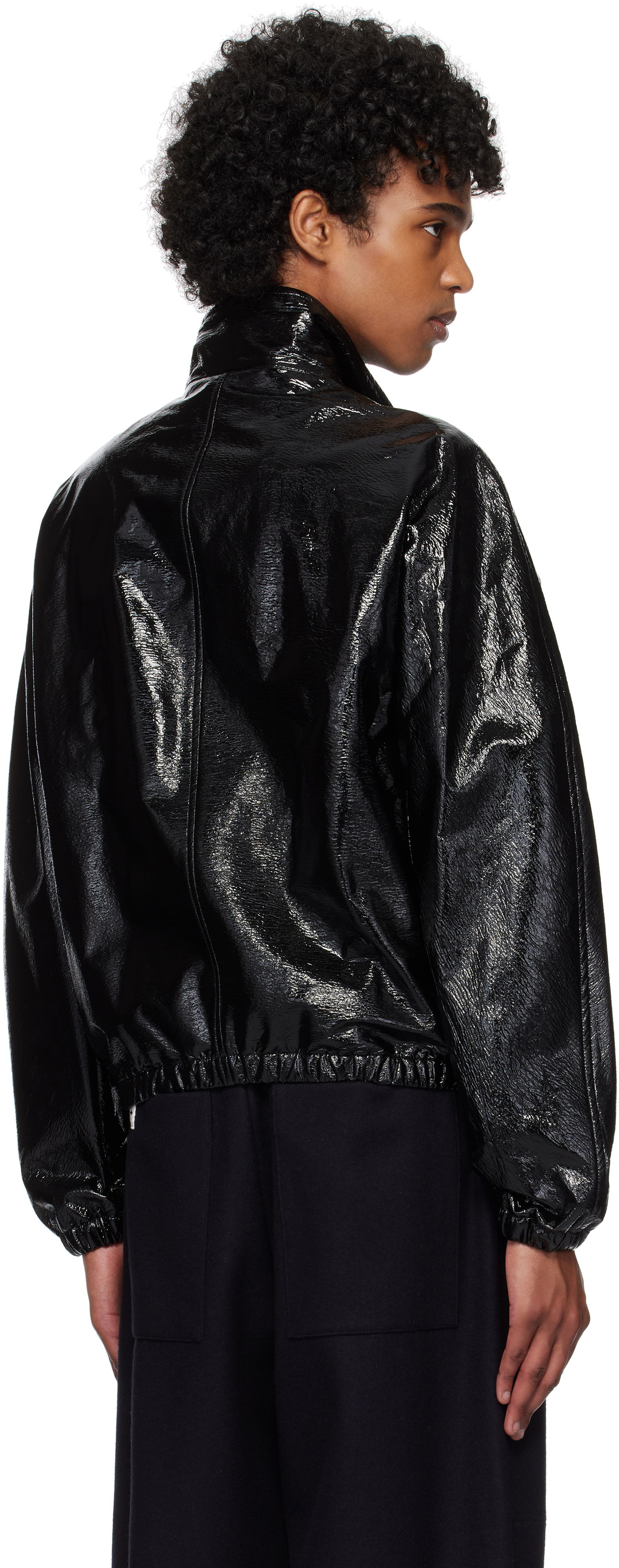 Courrèges Vinyl Tracksuit Bomber Jacket