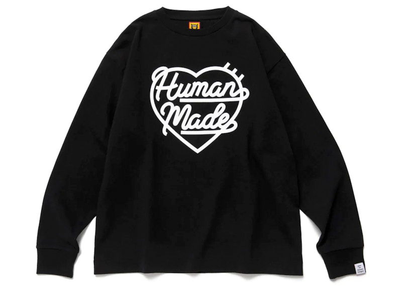 Tričko Human Made Heart Long Sleeve T-Shirt Čierna | HM24CS008