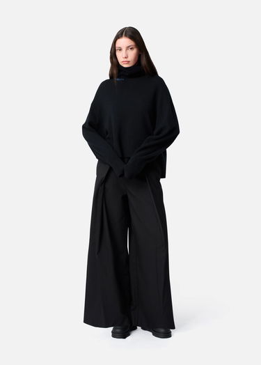Sveter AXEL ARIGATO Maeve Turtleneck Boxy Fit Cropped Sweater Čierna | A3324001, 4