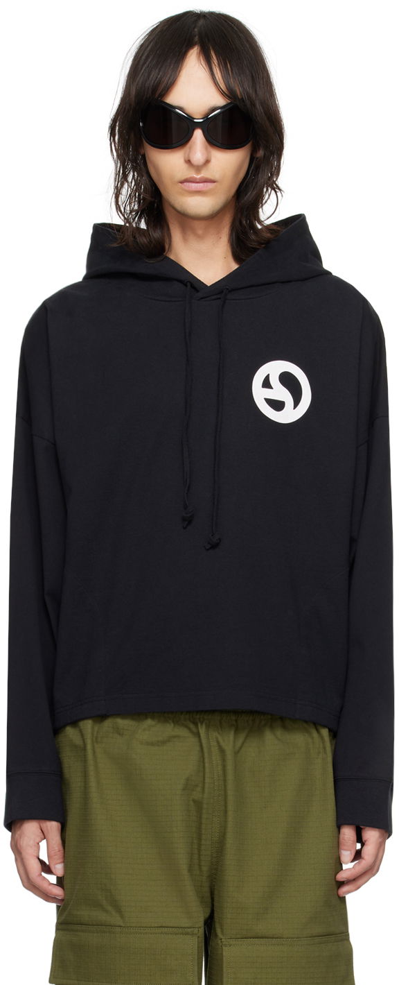 Mikina Acne Studios Relaxed-Fit Hoodie Čierna | CI0161-