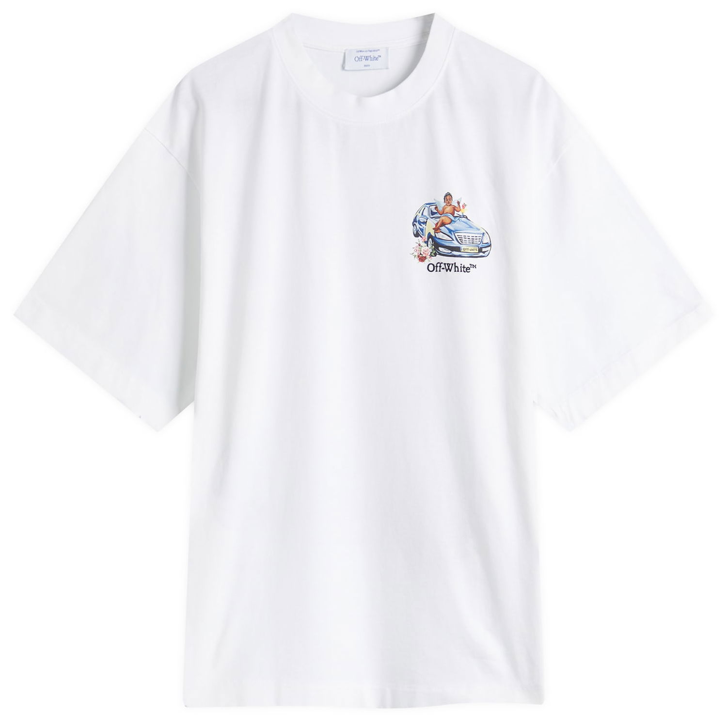 Tričko Off-White Off-White Fresco Arrow Skate T-Shirt, Size Large Biela | OMAA120S25JER0030110, 1