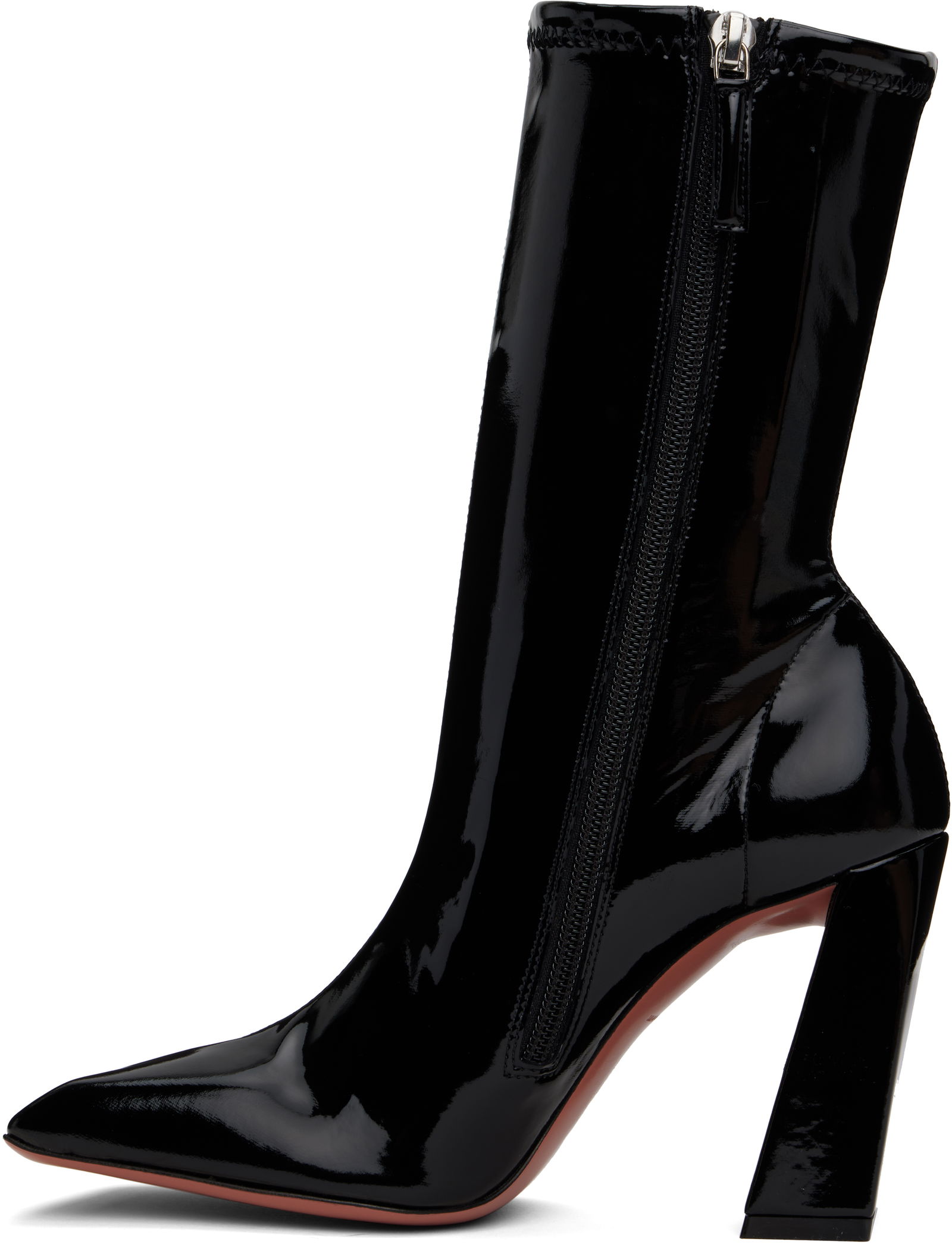 Amina Muaddi Marine Stretch Boots