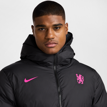 Prešívaná bunda Nike Chelsea FC Strike Windrunner PrimaLoft® Storm-FIT Hooded Parka Čierna | FV6256-011, 4