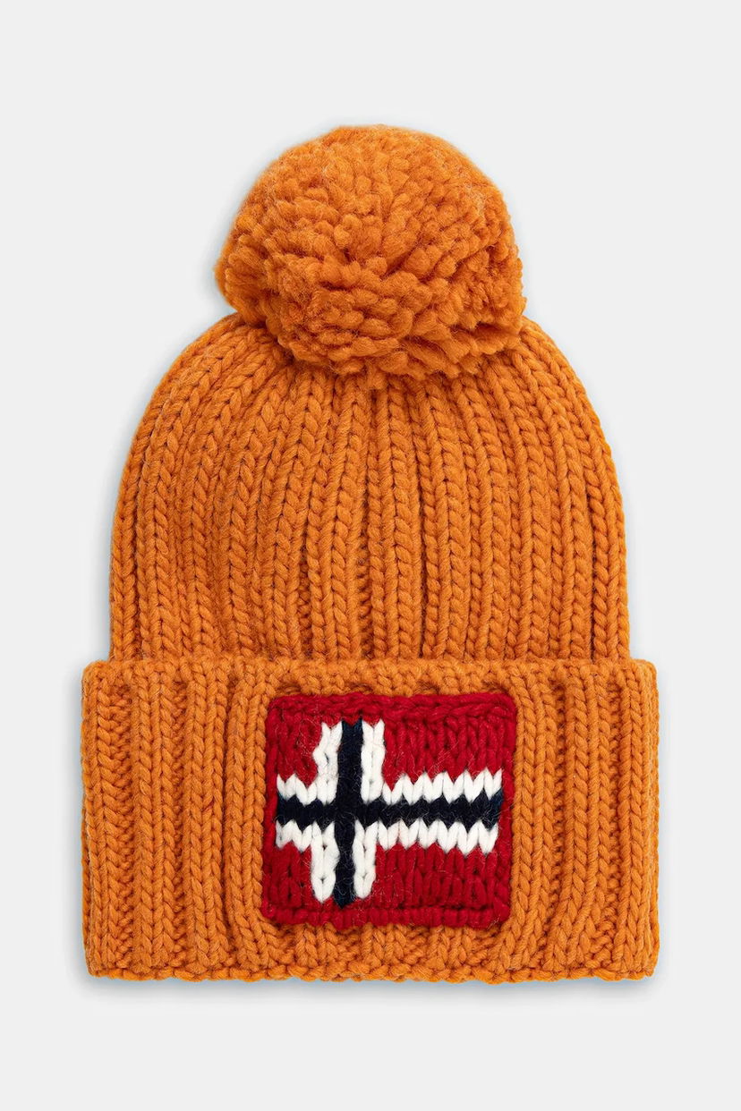 Kulicha Napapijri Napapijri Semiury 5 Wool Blend Beanie with Pompom Oranžová | NP0A4GKBA681