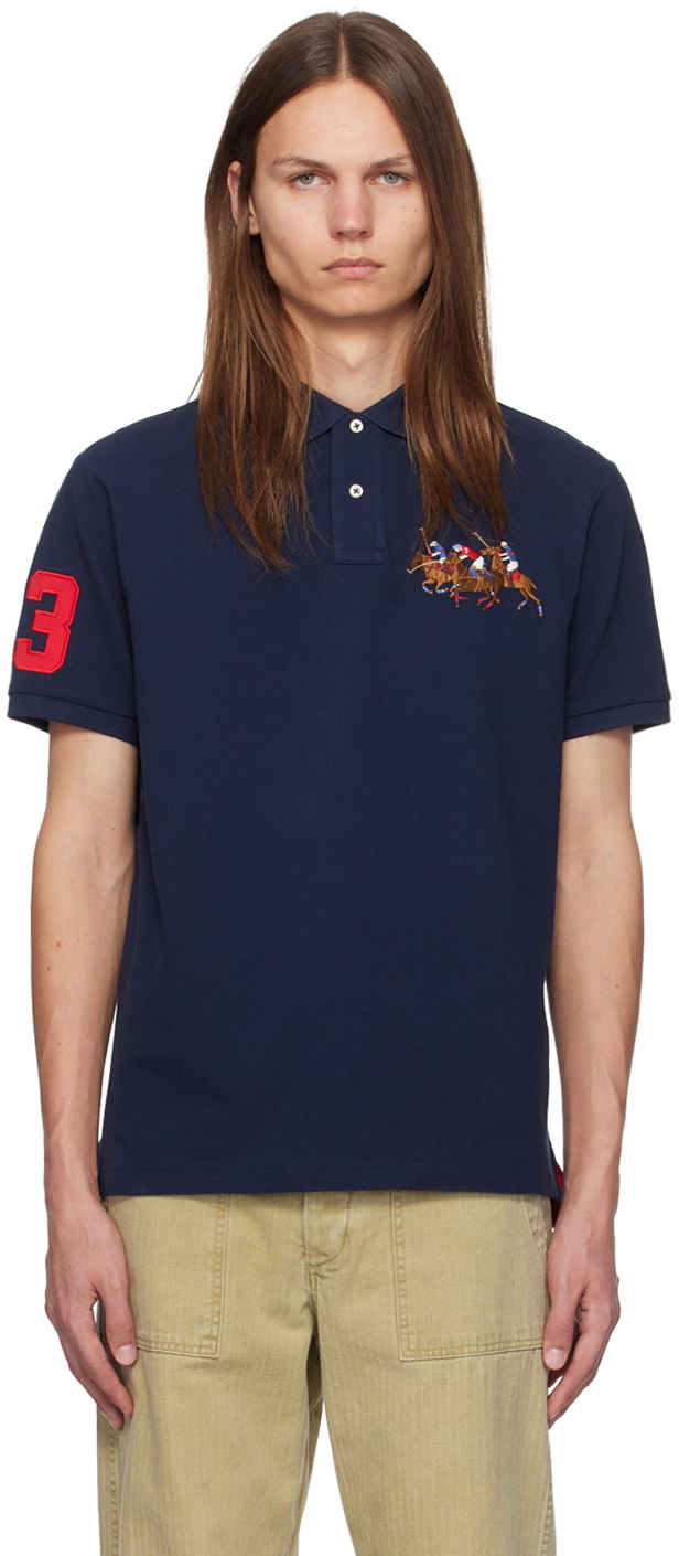 Polo tričko Polo by Ralph Lauren Embroidered Polo Modrá | 710814437003, 0