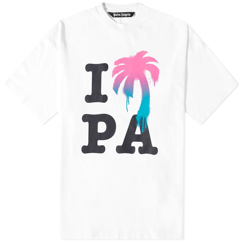 Tričko Palm Angels I Love PA Tee Biela | PMAA066S23JER0020184, 0