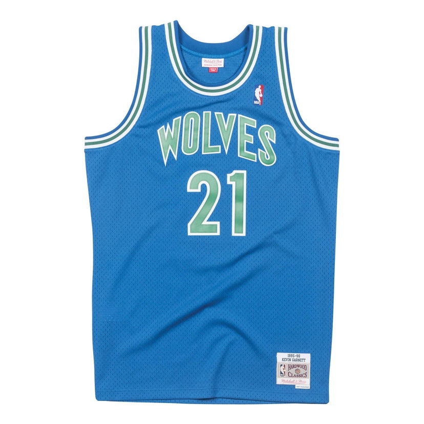 Dres Mitchell & Ness NBA Timberwolves Garnett Swingman Jersey Modrá | SMJYGS18182-MTIROYA95KGA