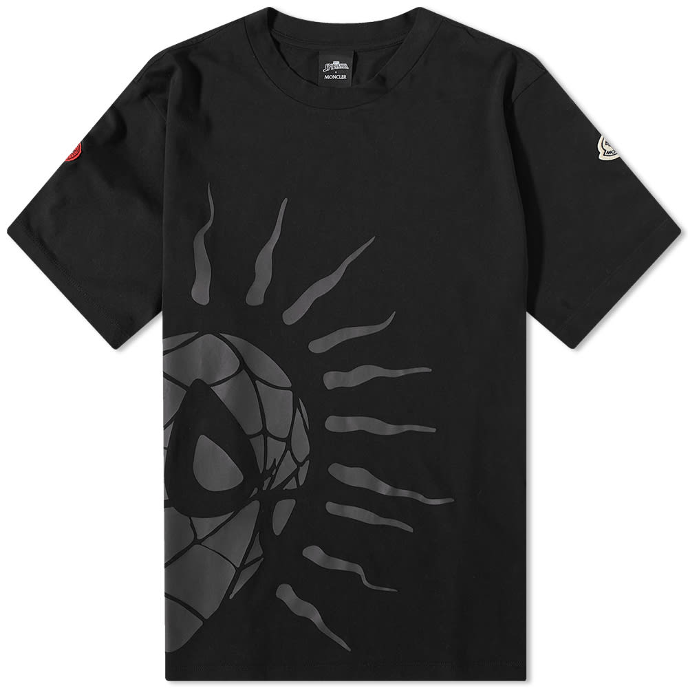 Tričko Moncler Spiderman x Side Print Tee Čierna | 8C000-04-8390T-999, 0