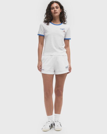 Tričko Sporty & Rich Dodgers Serif Ringer Crop T-Shirt Biela | TO073627666WH46, 2